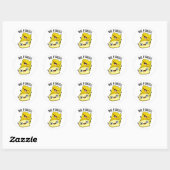 Neem het kaas komische voedsel grap ronde sticker (Vel)
