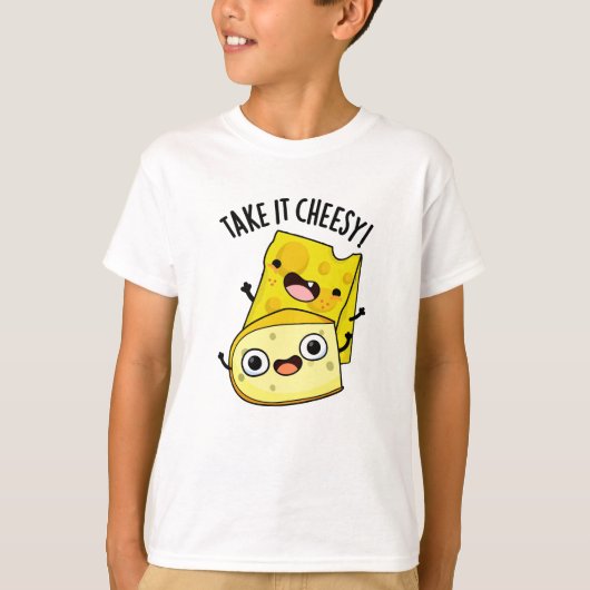 Neem het kaas komische voedsel grap  t-shirt (Voorkant)