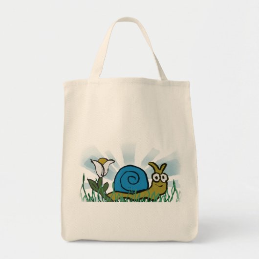 Neem het langzame Eco-Tas Tote Bag (Voorkant)