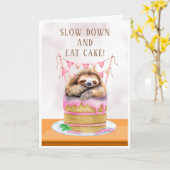 Neem het Langzame Slot Verjaardag Kaart (Gele Bloem)