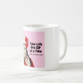 Neem het leven één keer per keer koffiemok (Voorkant rechts)
