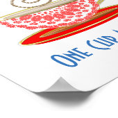 Neem het leven één keer per keer van thee poster (Hoek)