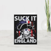 Neem het maar op, Engeland Grappig 4 juli Herdenki Kaart (Voorkant)