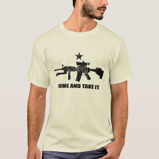 Neem het mee met AR-15 T-shirt (Voorkant)