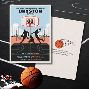 Neem het mee naar het veld Basketbal verjaardagsui Kaart