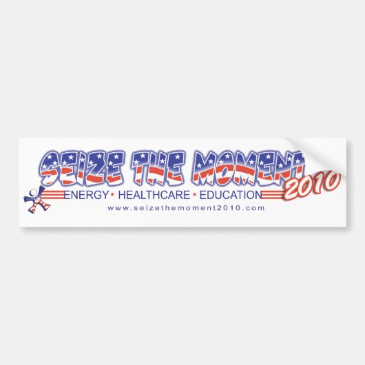 Neem het moment 2010 in beslag bumpersticker (Voorkant)