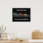 Neem het Motivatie Poster van de Lead Elephants (Keuken)