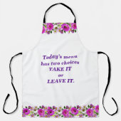 Neem het of laat het grote schort achter (Voorkant)