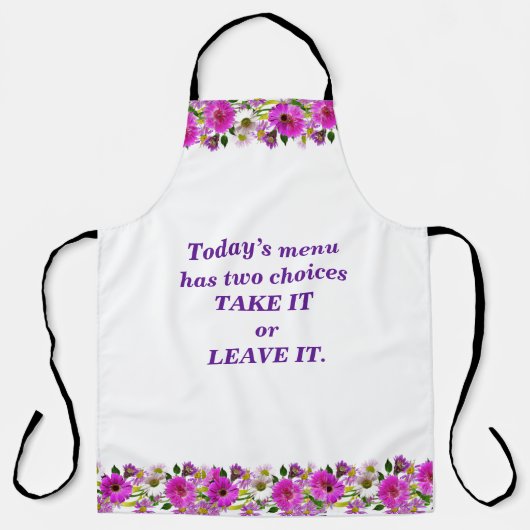 Neem het of laat het grote schort achter (Voorkant)