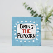 Neem het Popcorn Wenskaart mee Kaart (Staand voorkant)