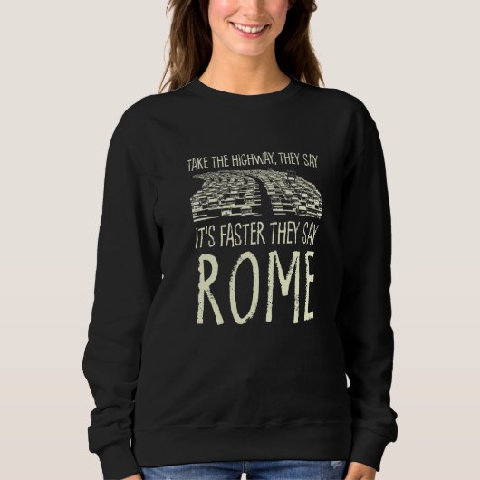 Neem het Rome-traject Italië Trui (Voorkant)