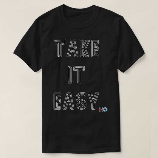 Neem het rustig aan Hipster Golf T-shirt (Design voorkant)