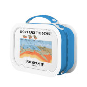 Neem het schema niet voor graniet (geologische Hum Lunchbox (Links)
