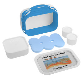 Neem het schema niet voor graniet (geologische Hum Lunchbox