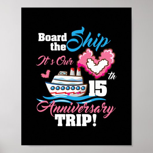 Neem het schip het is onze 15e verjaardagstriptcru poster (Voorkant)
