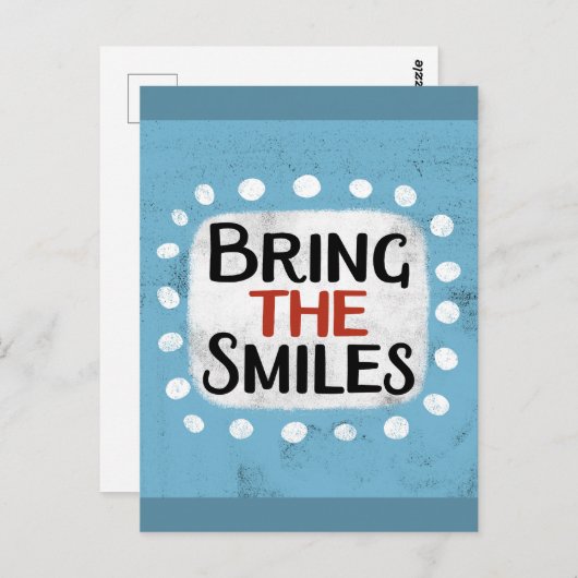 Neem het Smiles Briefkaart mee (Voorkant / Achterkant)