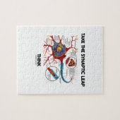 Neem het synaptische lepdenken (Neuron-synapse) Legpuzzel (Horizontaal)