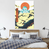 Neem het tempo van de natuur over canvas afdruk (Insitu (Slaapkamer))