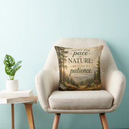 Neem het tempo van de natuur - Rustieke New Englan Kussen