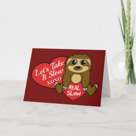 Neem het trage Valentijnsdag Feestdagen Kaart