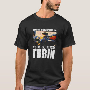 Neem het verkeer van de snelweg Italië Rush Hour D T-shirt