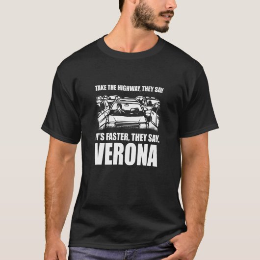 Neem het Verona Veronverkeer Wisconsin Rush hou T-shirt (Voorkant)