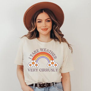 Neem het weer krullend, meteorologie, meteoroloog t-shirt