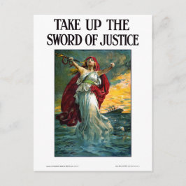 Neem het zwaard van de rechtvaardigheid op briefkaart
