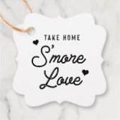 Neem Home S'more Love | Rustic Kraft Wedding Favor Bedankjes Labels (Voorkant)