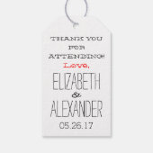 Neem Home's meer Liefde Modern Country Guest Favor Cadeaulabel (Achterkant)