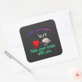 neem je brein mee met je Sticker (Envelop)