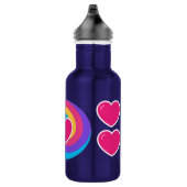 Neem je drank in een blauw, stijlvol waterfles  (Rechts)