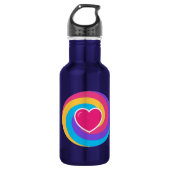 Neem je drank in een blauw, stijlvol waterfles  (Voorkant)