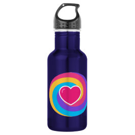 Neem je drank in een blauw, stijlvol waterfles 