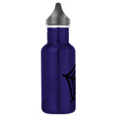 Neem je drank in een blauw, stijlvol waterfles  (Links)