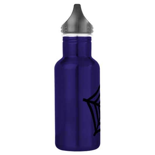 Neem je drank in een blauw, stijlvol waterfles  (Links)