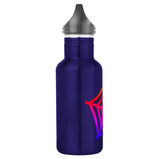 Neem je drank in een blauw, stijlvol waterfles  (Links)