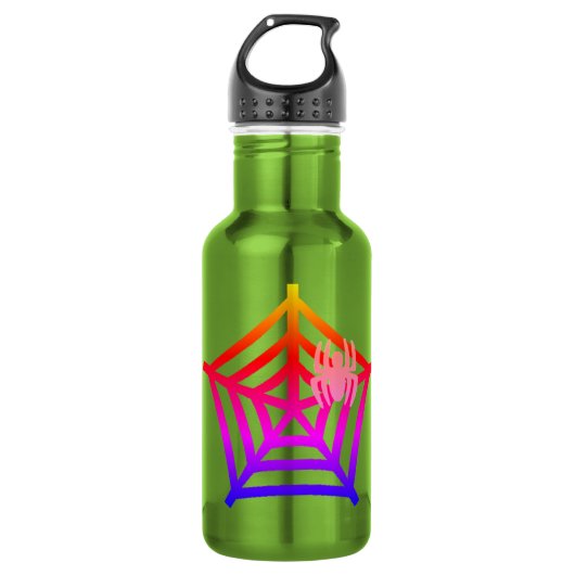 Neem je drank mee in stijl in een groen waterfles  (Voorkant)