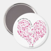 Neem je gebroken hart, maak het tot kunst magneet (Voorkant / Achterkant)