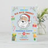 Neem je grote Nick Energy-vriendjes mee voor Kerst Kaart (Staand voorkant)