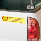 neem je hart bumper sticker op (Op Truck)
