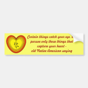 neem je hart bumper sticker op
