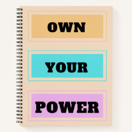 Neem je kracht-spiraalnotitieboek notitieboek