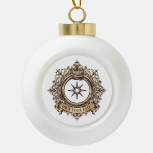 Neem je lot vintage slang gotische kerstversiering keramische bal ornament
