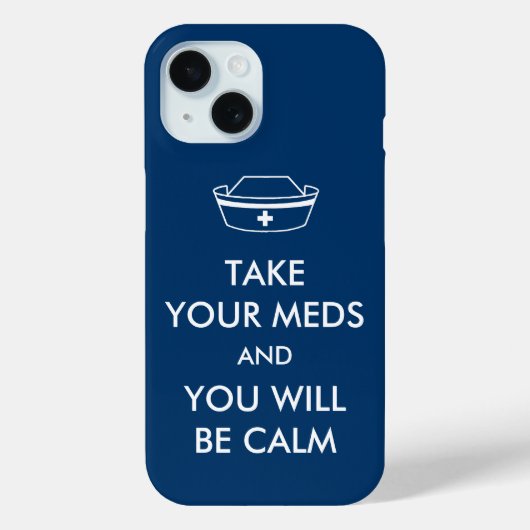 Neem je medicijnen en je zult kalm zijn Case-Mate iPhone case (Achterkant)