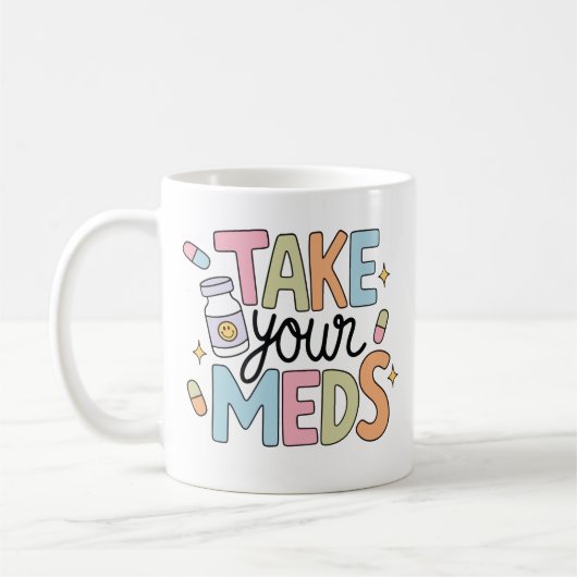 Neem je medicijnen koffiemok (Links)