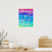 Neem je passie en laat het gebeuren poster (Keuken)