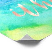 Neem je passie en laat het gebeuren poster (Hoek)