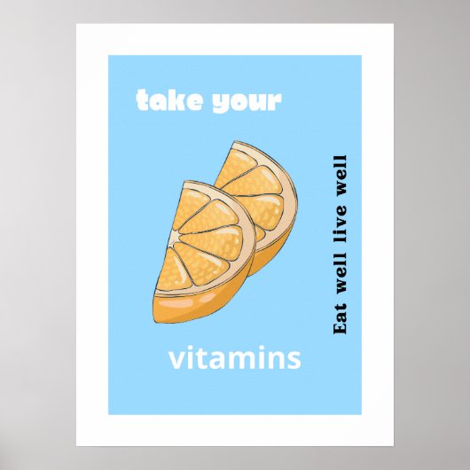 Neem je vitamines poster (Voorkant)