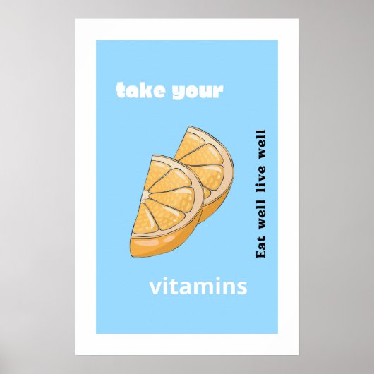 Neem je vitamines poster (Voorkant)